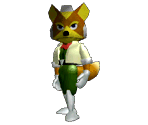 Fox McCloud (Classic) Trophy - Super Smash Bros. Melee