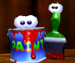 Paint Pot & Paintbrush - Conker's Bad Fur Day