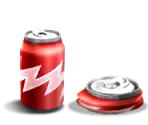 Crushed Can & Cola - Paper Toss