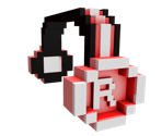 Red 8-Bit Headphones - Roblox
