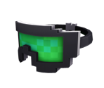 Green 8-Bit Snowboard Goggles - Roblox
