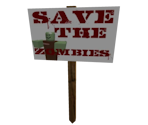 Protest Sign: Save the Zombies - Roblox