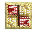 Red & Gold Cutout Wood - LittleBigPlanet