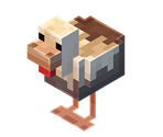 Skewbald Chicken - Minecraft Earth