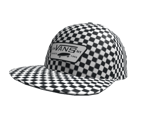 Vans Black-White Checkerboard Drop V Snapback Cap - Roblox