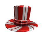 Peppermint Top Hat - Roblox