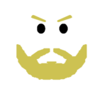 Daring Blonde Beard Face - Roblox