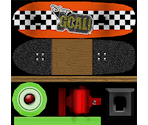 Radical Orange Skateboard - Roblox