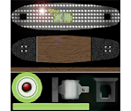 Digital Green Skateboard - Roblox
