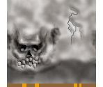 Bone Pendant - Dark Cloud