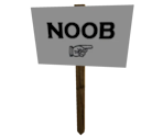 Protest Sign: Noobs - Roblox