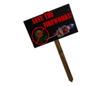 Protest Sign: Save the Fireworks - Roblox