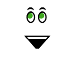 Green-eyed Awesome Face - Roblox