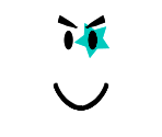 Teal Rock Star Smile - Roblox