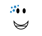 Blue Starface - Roblox