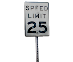 Speed Limit Sign - Home is Where One Starts...