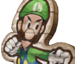 Cardboard Luigi Cutout - Mario & Luigi: Brothership