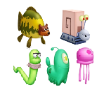 Sea Bear, Robot Gary, Guard Worm, Spot, and Jellyfish - SpongeBob Simulator (Roblox)