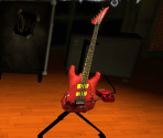 Jackson DK1 Dinky Gold And Red - Rock Band Unplugged