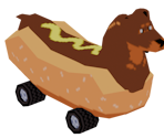 Hot Dog Car - Yellow Taxi Goes Vroom
